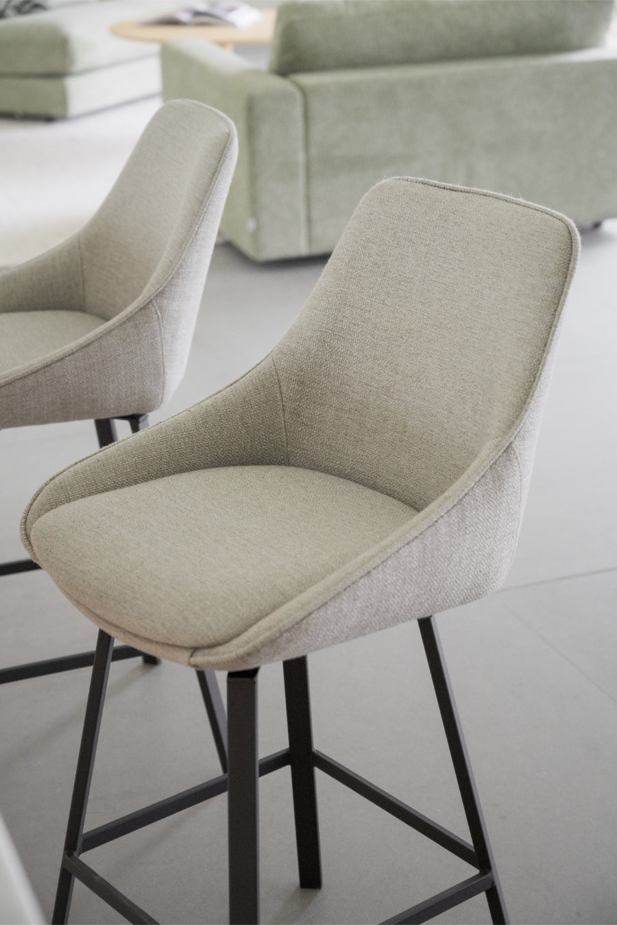 ALISON Bar Chair Beige, Swivel