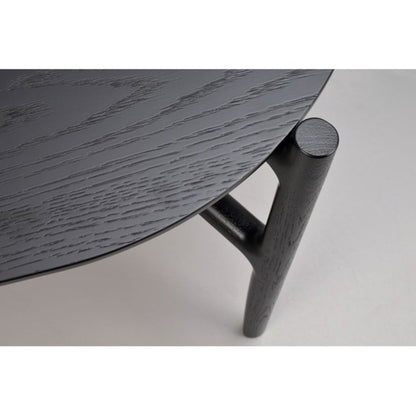 HOLTON Oval Black Coffee Table 130CM