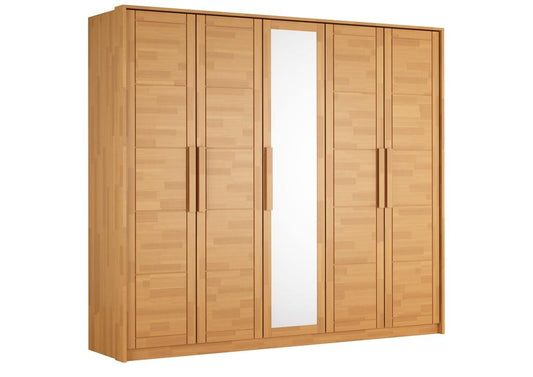 WARDROBE TIMO 5T BL - wardrobe - LACQUERED BEECH