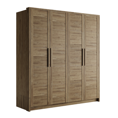 WARDROBE TIMO 4T WG - wardrobe - OAK RUSTIC