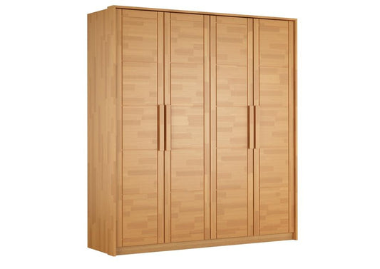 WARDROBE TIMO 4T BL - wardrobe - LACQUERED BEECH