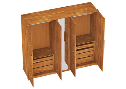 WARDROBE TIMO 5T WG - wardrobe - OILED OAK