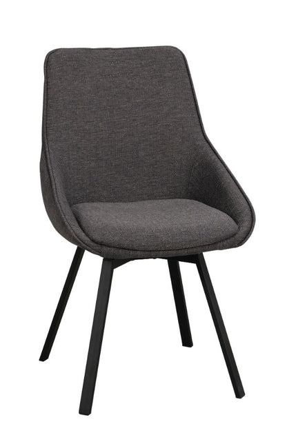 ALISON Swivel Grey Set of 2 Chairs