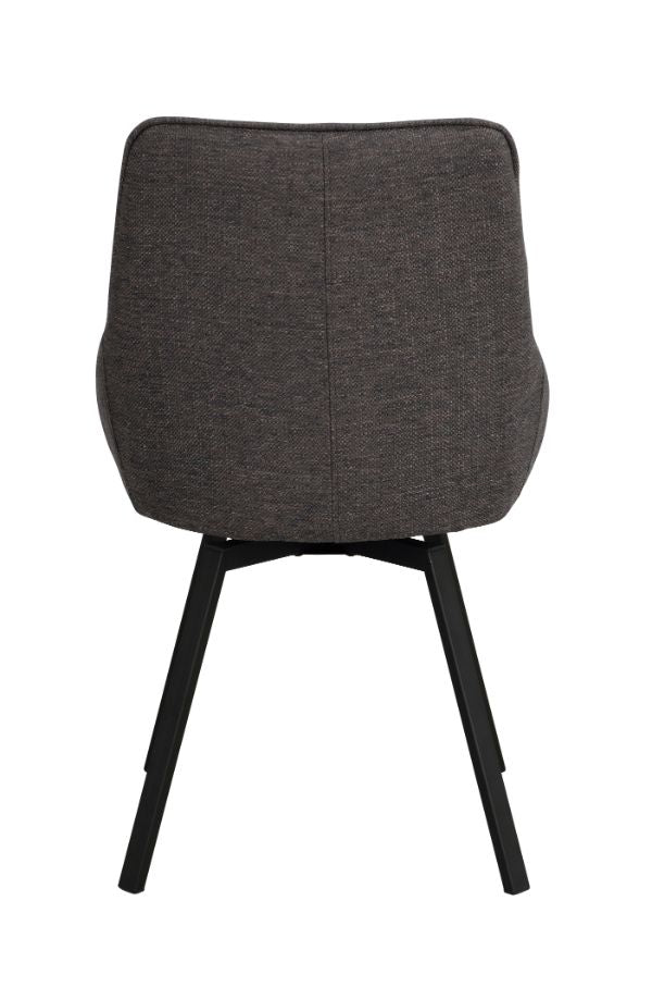 ALISON Swivel Grey Set of 2 Chairs