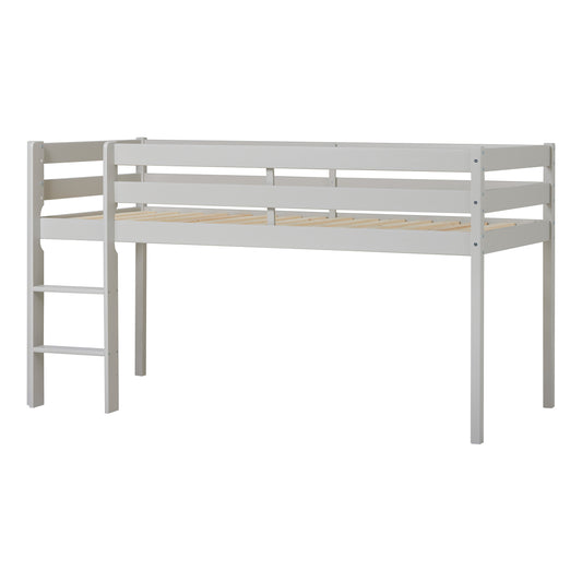 ECO Comfort half high bed 90x200 cm with slats, Dove Grey