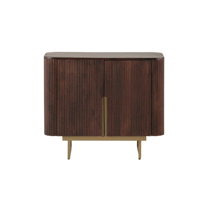 CAMBRIDGE Walnut and Brass Cabinet