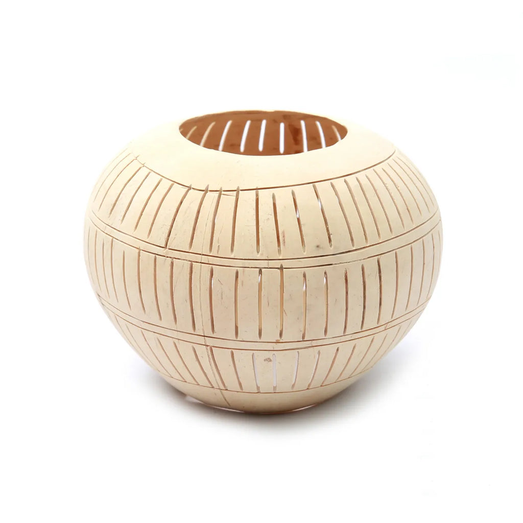 COCONUT Stripe Candle Holder