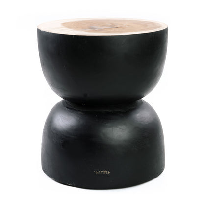 The Karbun Stool - Black Natural