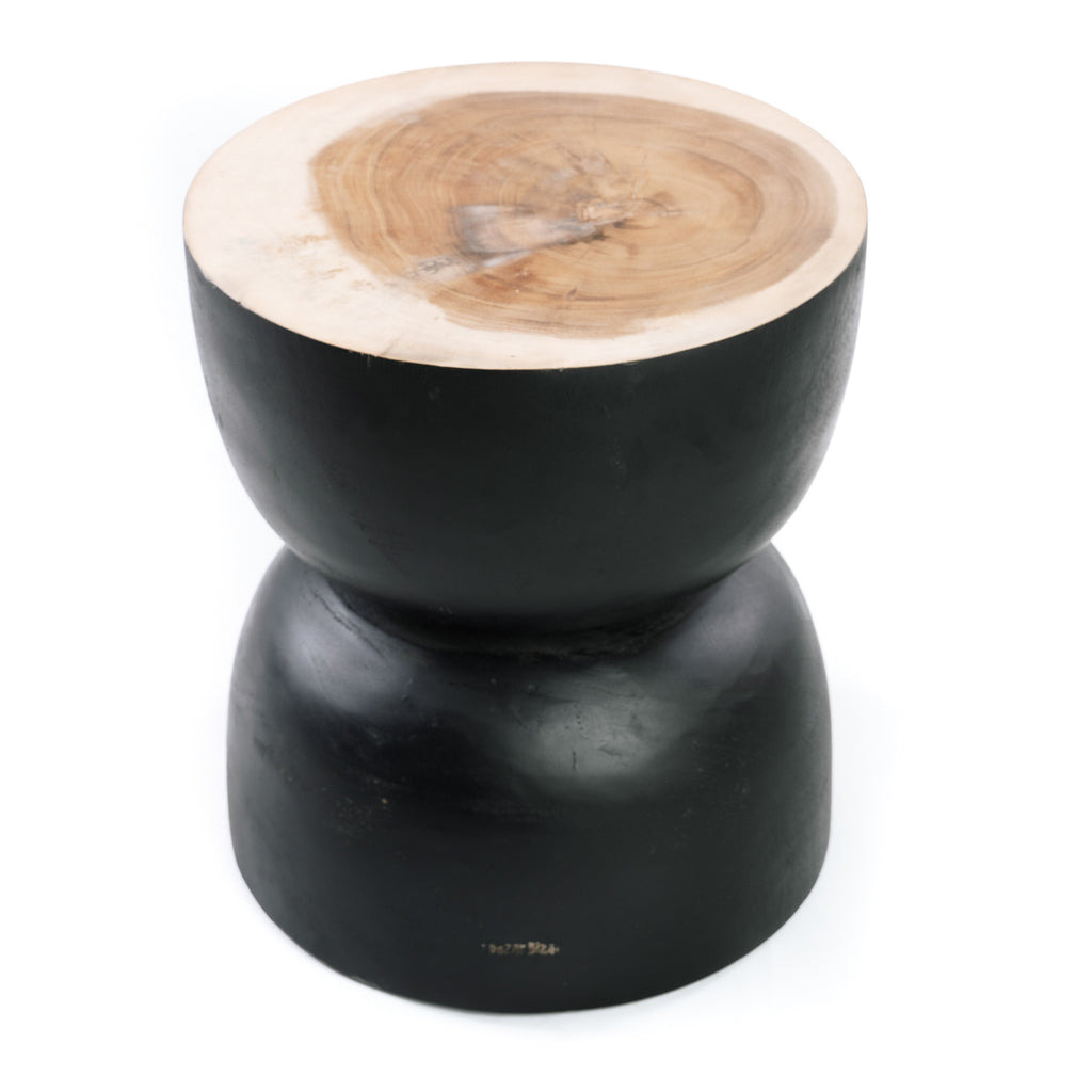 The Karbun Stool - Black Natural