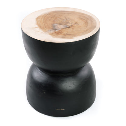 The Karbun Stool - Black Natural