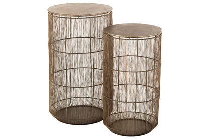 Baskets Set of 2 Side Tables High