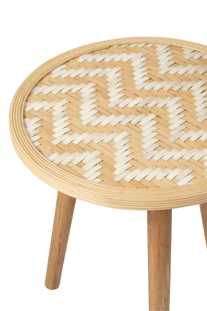 Patterns Set Of 3 Side Tables Bamboo