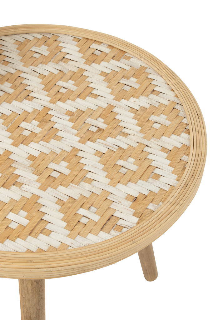 Patterns Set Of 3 Side Tables Bamboo