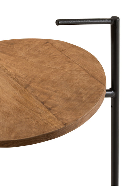 Bistro Round Side Table  Mango