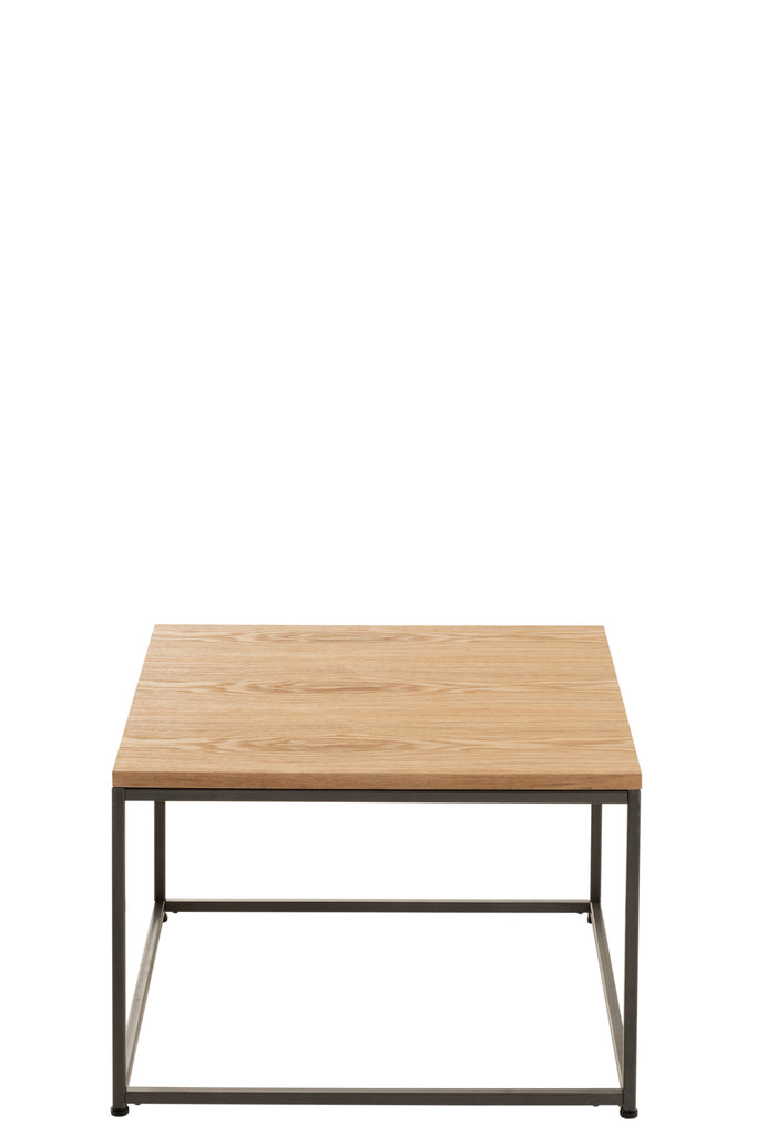 Sidetable Square Wood/Metal Natural Large 60CM