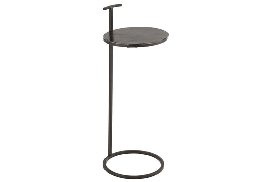 Side Table Toni Aluminium/Iron Black