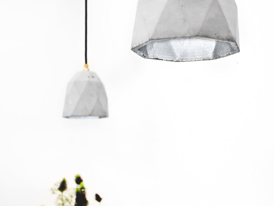 [T1] [T2] [T2] Concrete Pendant Light Triangle, D40Studio- D40Studio