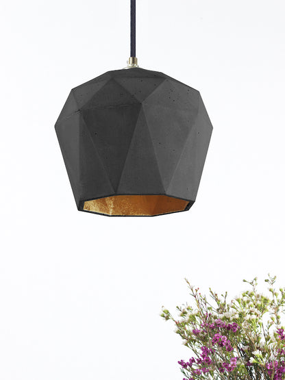 [T1] [T2] [T2] Concrete Pendant Light Triangle, D40Studio- D40Studio