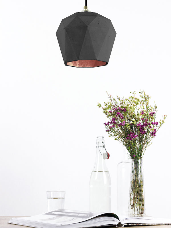 [T1] [T2] [T2] Concrete Pendant Light Triangle, D40Studio- D40Studio