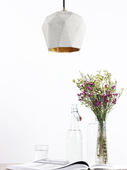 [T1] [T2] [T2] Concrete Pendant Light Triangle, D40Studio- D40Studio