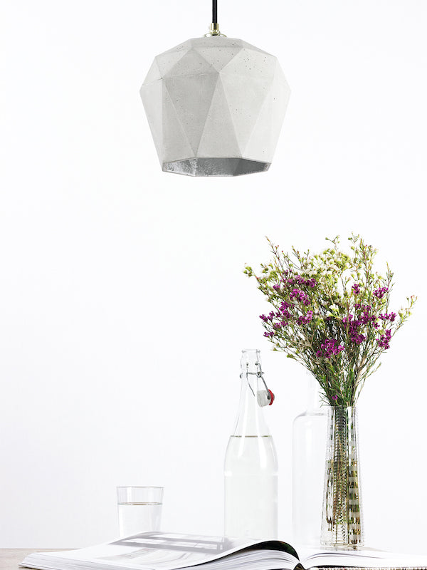 [T1] [T2] [T2] Concrete Pendant Light Triangle, D40Studio- D40Studio