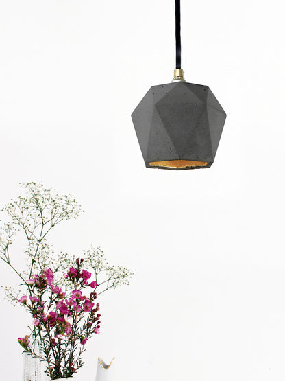 [T1] [T2] [T2] Concrete Pendant Light Triangle, D40Studio- D40Studio