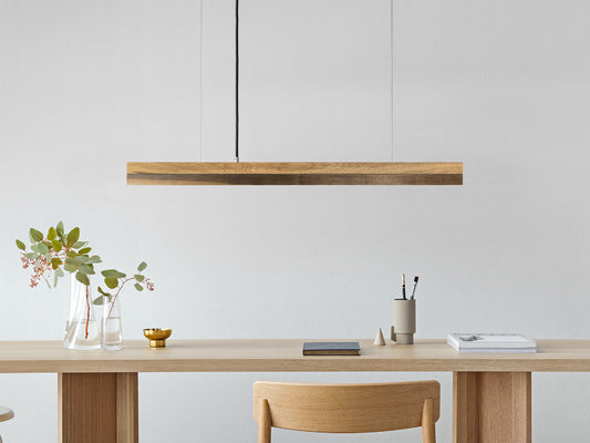 [C2o] Oak Wood & Walnut Pendant 92CM