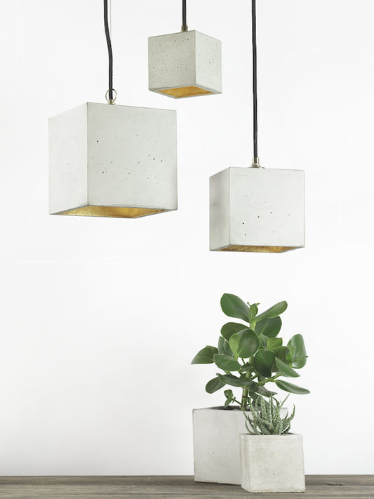 [B1] Pendant Light Grey Cubic, GANTlights Berlin- D40Studio