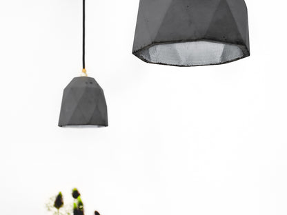 [T1] [T2] [T2] Concrete Pendant Light Triangle, D40Studio- D40Studio