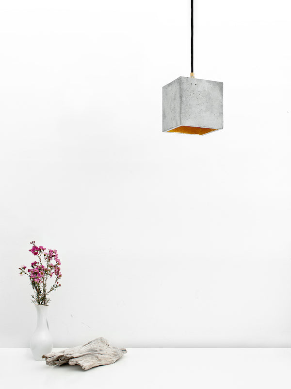 [B1] Pendant Light Grey Cubic, GANTlights Berlin- D40Studio