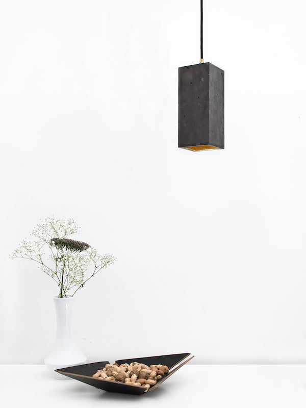 [B2] Pendant Dark Grey Rectangular, GANTlights Berlin- D40Studio