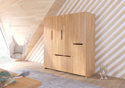 BERGMAN Wardrobe 5 Door - Beech