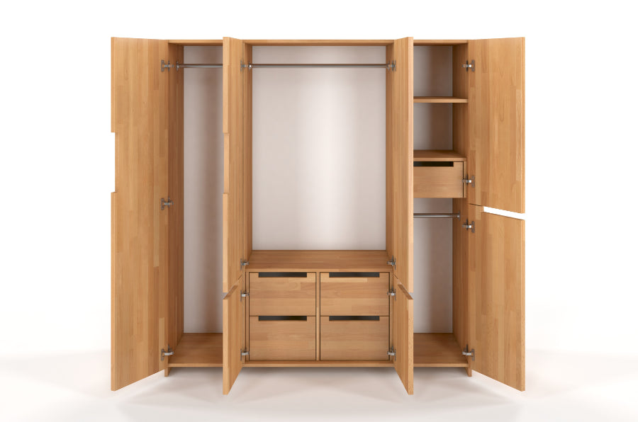 BERGMAN Wardrobe 5 Door - Beech