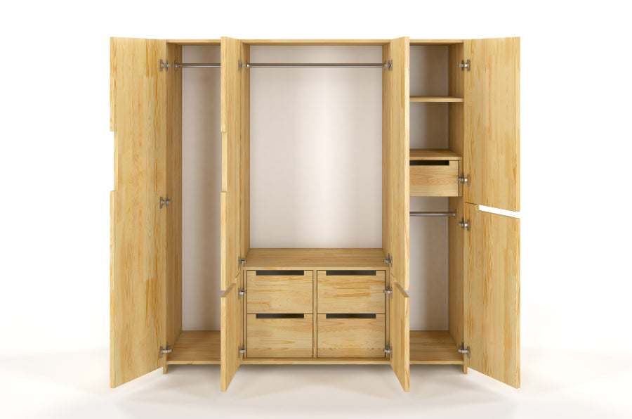 BERGMAN Wardrobe 5 Door - Pine