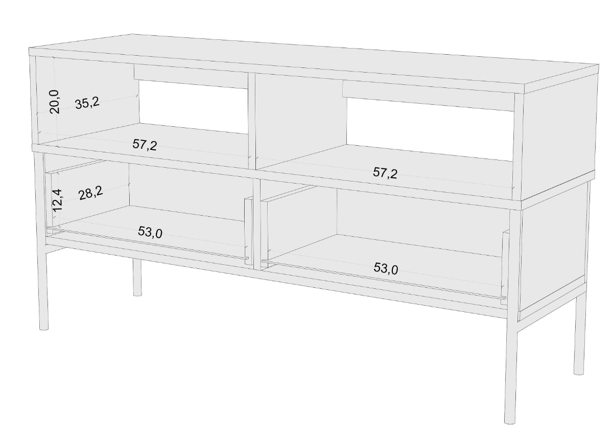 POLKA Navy TV Unit 120CM