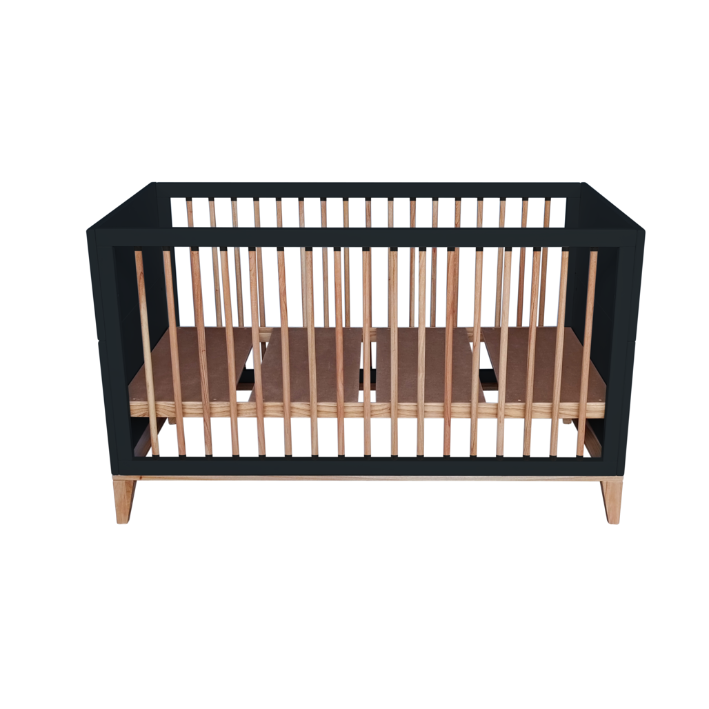 Nami Evolutive Bed Rattan 70 x 140 - Onyx