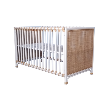 Nemo Evolutive Bed in rattan 60 x 120 - Neige