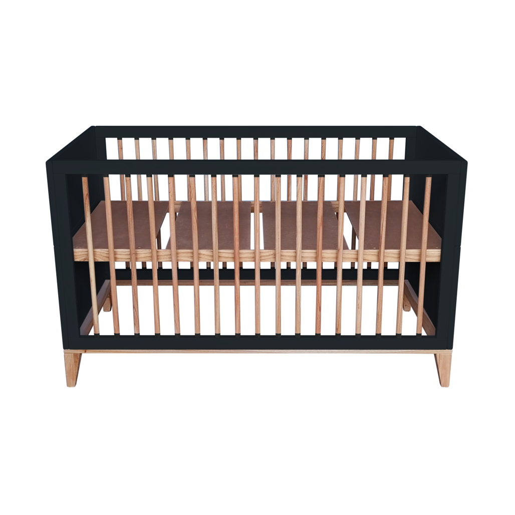 Nami Evolutive Bed Rattan 70 x 140 - Onyx