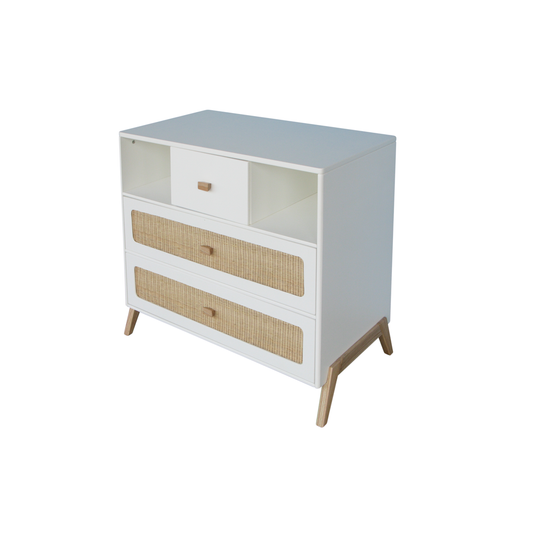 Marelia Chest of Drawer Rattan - Neige