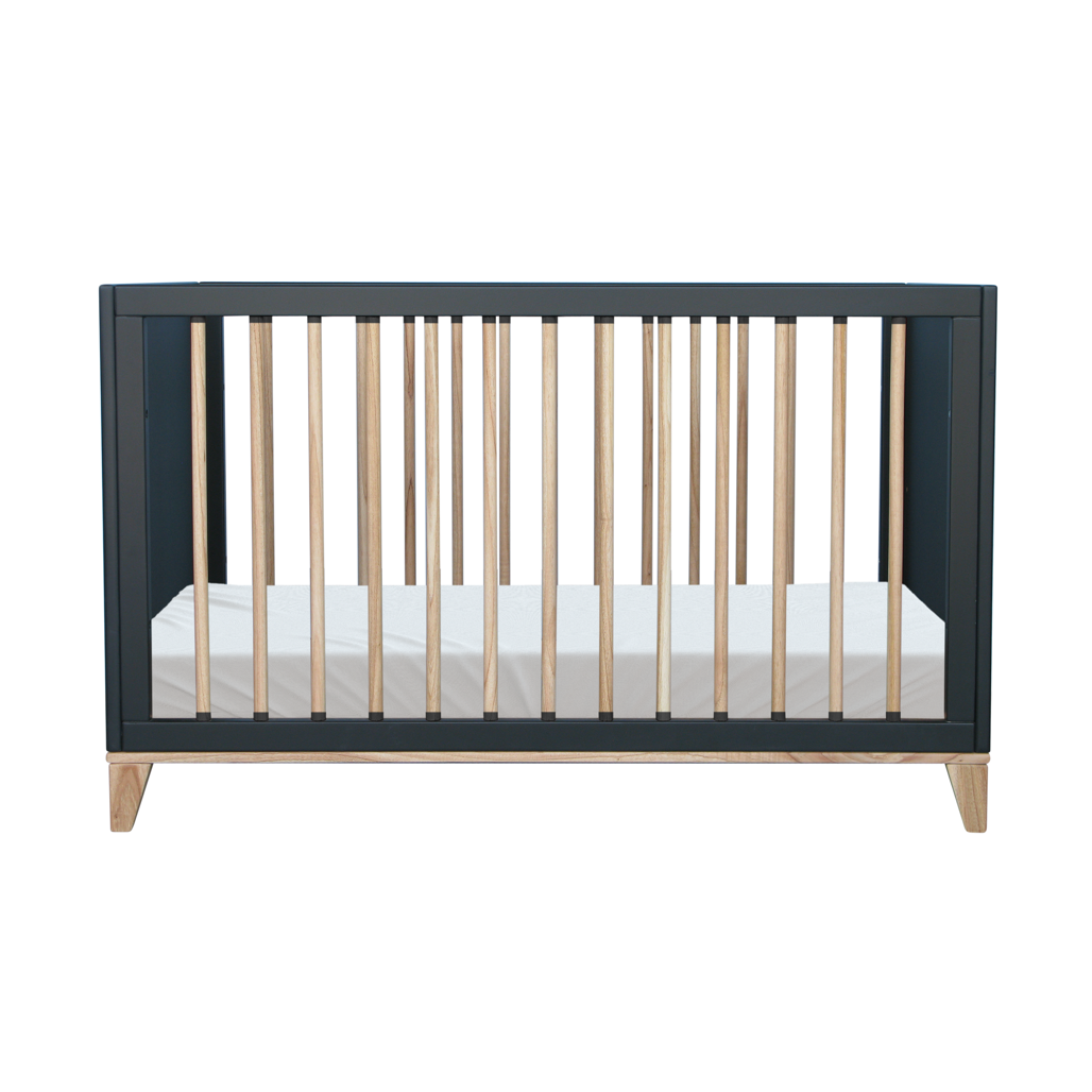 Nami Evolutive Bed Rattan 60 x 120 - Onyx