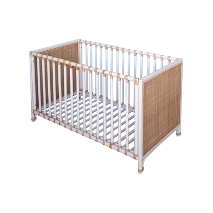 Nemo Evolutive Bed in rattan 60 x 120 - Neige