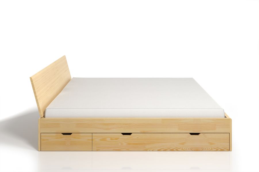 VESTRE Pine MAXI BED 4 DRAWERS