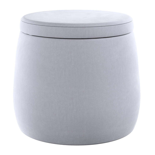 Candy Jar pouf - ø40 - Posh Velvet - grey