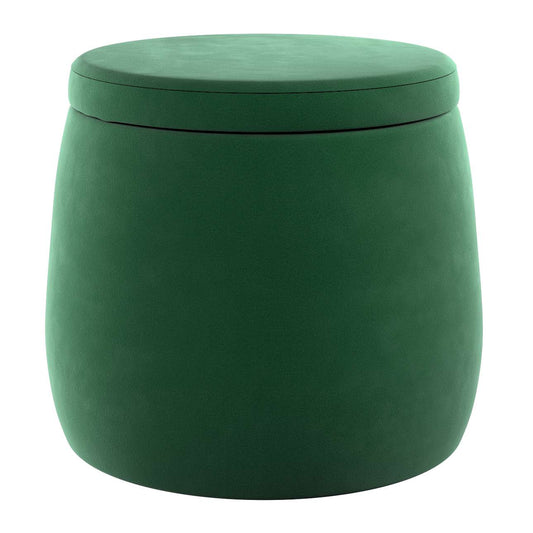 Candy Jar pouf - ø40 - Posh Velvet - forest green