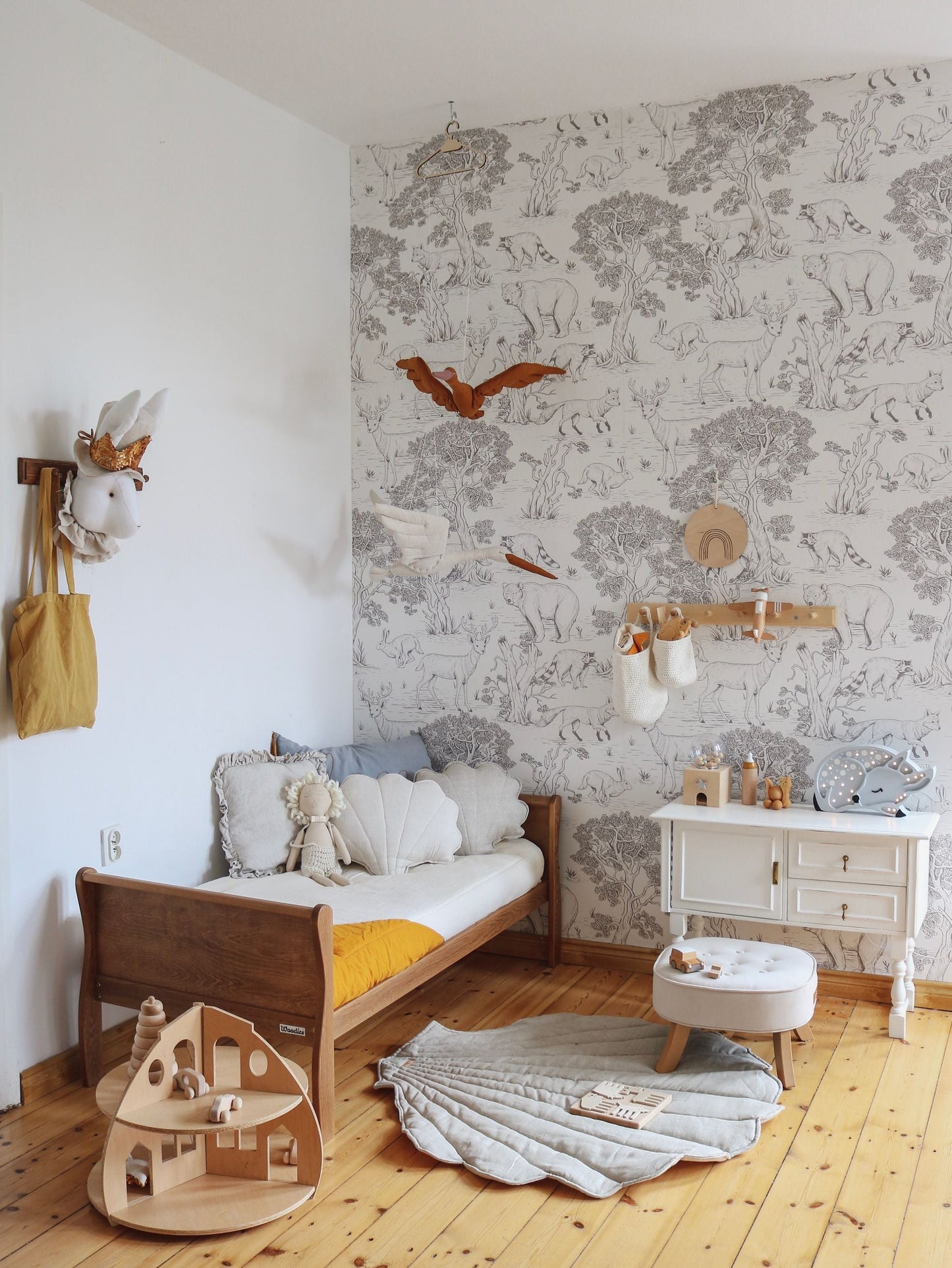 ANIMALS Natural Wallpaper  100x280CM