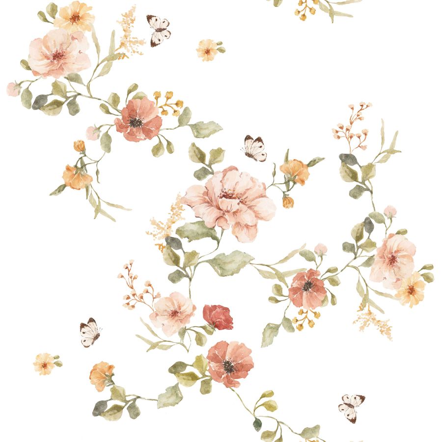 FLORAL Vintage Wallpaper 50x280CM