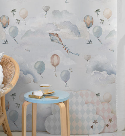 BALLOONS FAIRYTALE Wallpaper 100x280CM