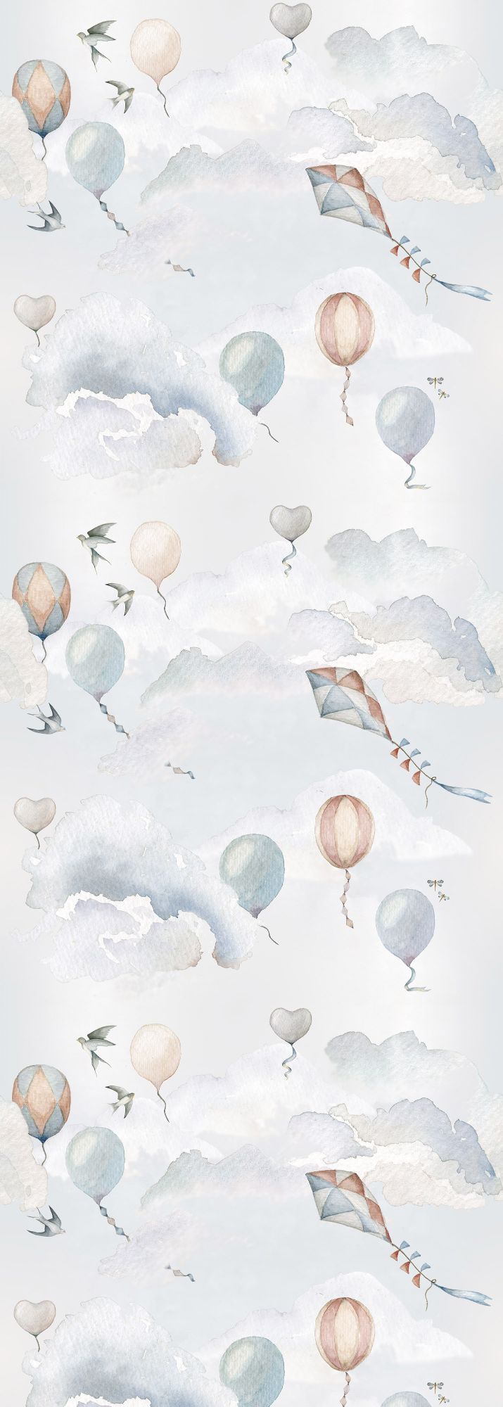 BALLOONS FAIRYTALE Wallpaper 100x280CM