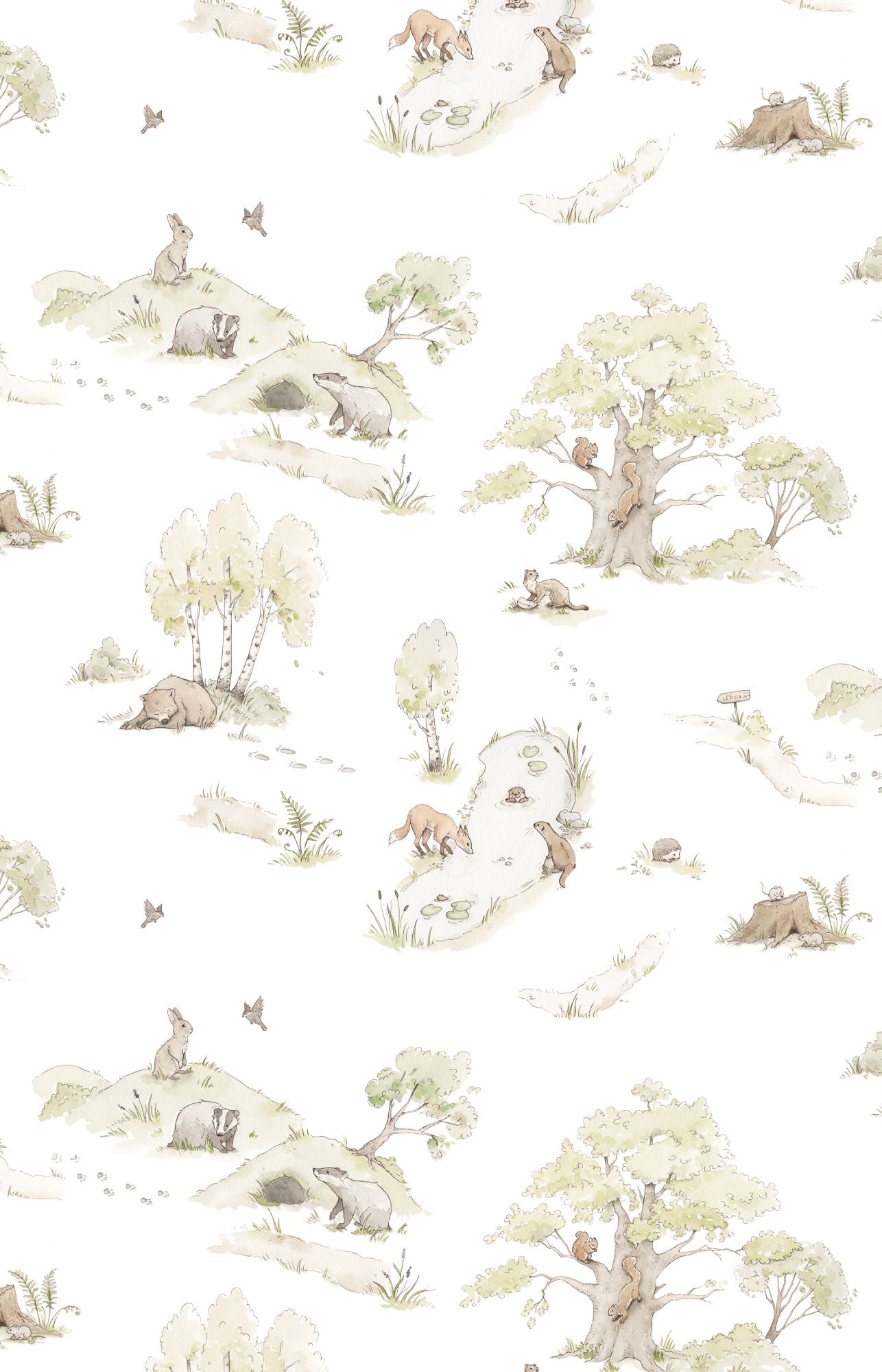 FAIRYTALE FOREST Wallpaper 100x280CM