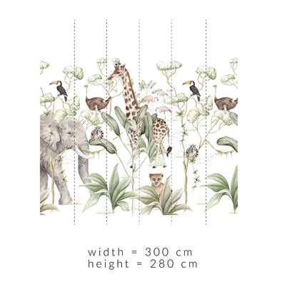 SAVANNA Adventure Set Wallpaper 300cm wide